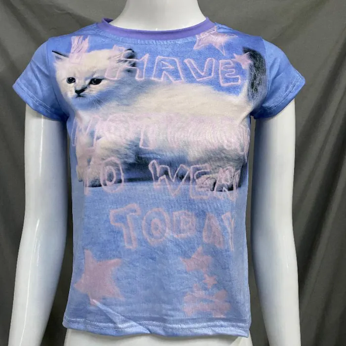 Remera Y2K de gatito