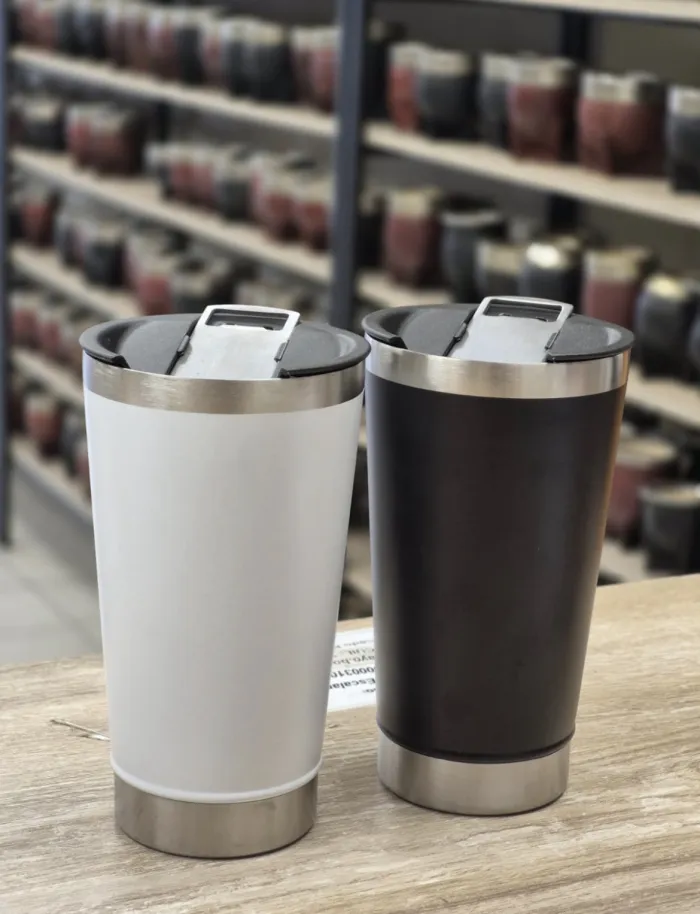 Vaso térmico cervecero con destapador 