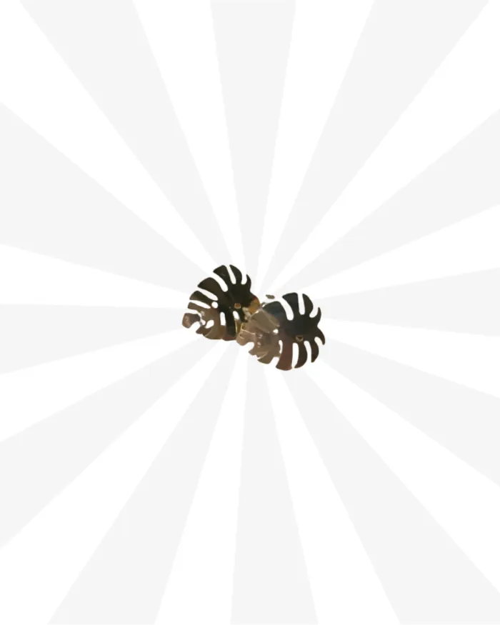 Aros de hoja dorados