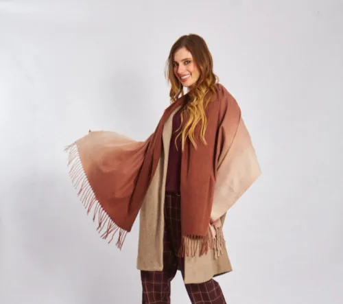 Mantón degrade lanilla  2