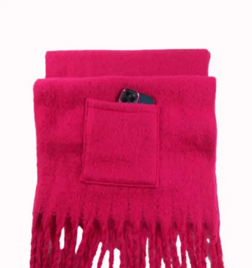 Mantón  nube con bolsillos 
