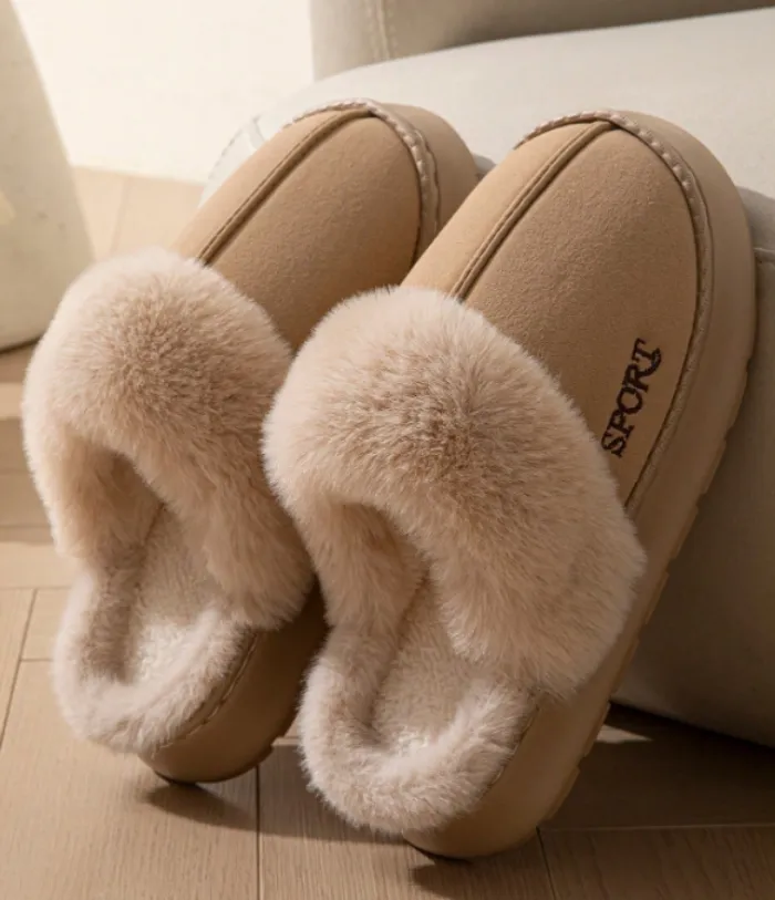 Pantuflas Invierno Con Peluche
