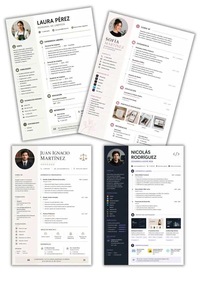 Redacción y Diseño Profesional de CV