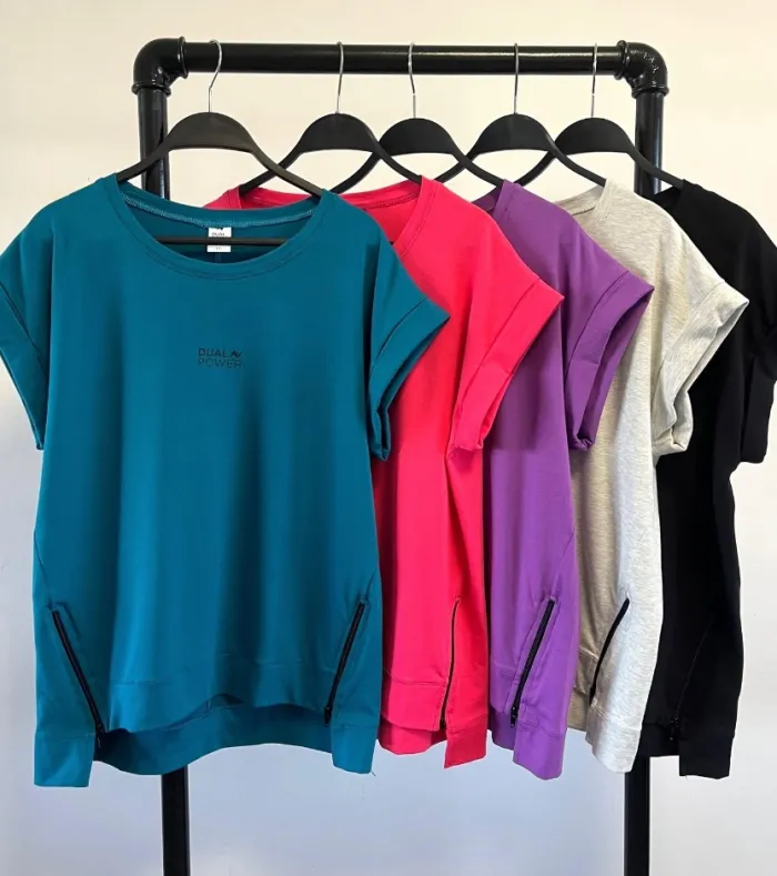 Remera doble cierre