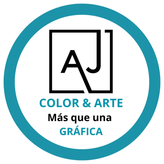 Logo de AJ Color y Arte mas que una GRAFICA