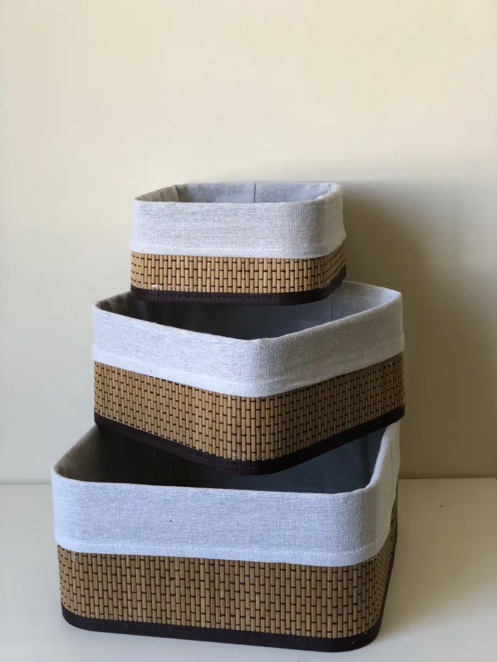 CESTO TRIO BAMBOO CLARA