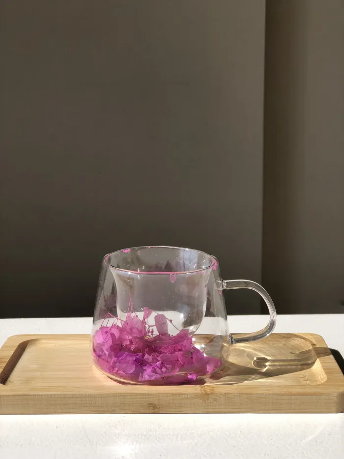 TAZA FLORES ALBA ROSA