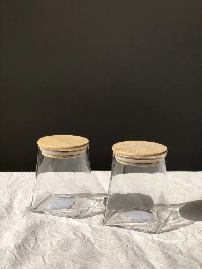 FRASCO TAPA BAMBOO CONO S