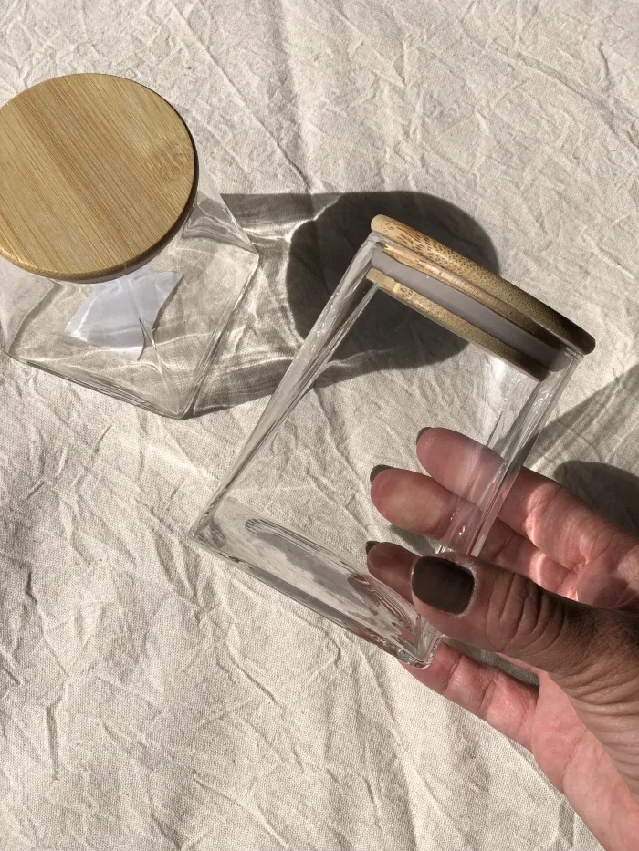 FRASCO TAPA BAMBOO CONO S 2