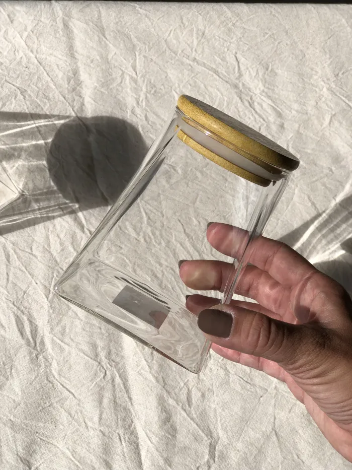 FRASCO TAPA BAMBOO CONO L 2