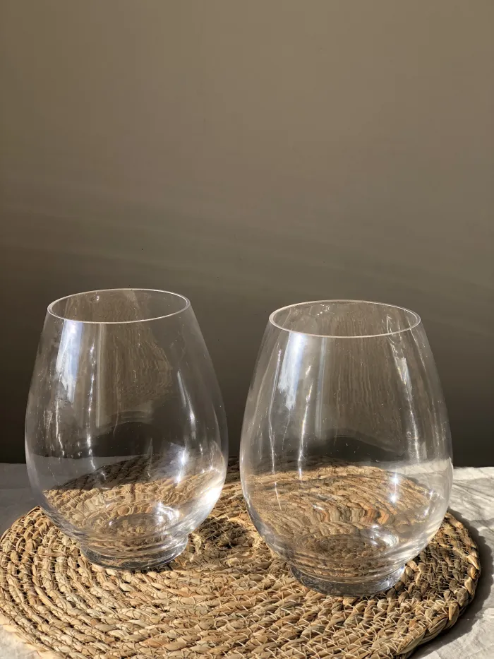 FLORERO DE VIDRIO BALI GOTA