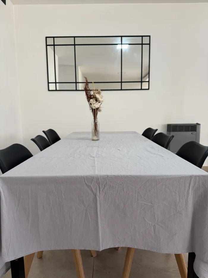 MANTEL TUSOR 150X250 GRIS LISO