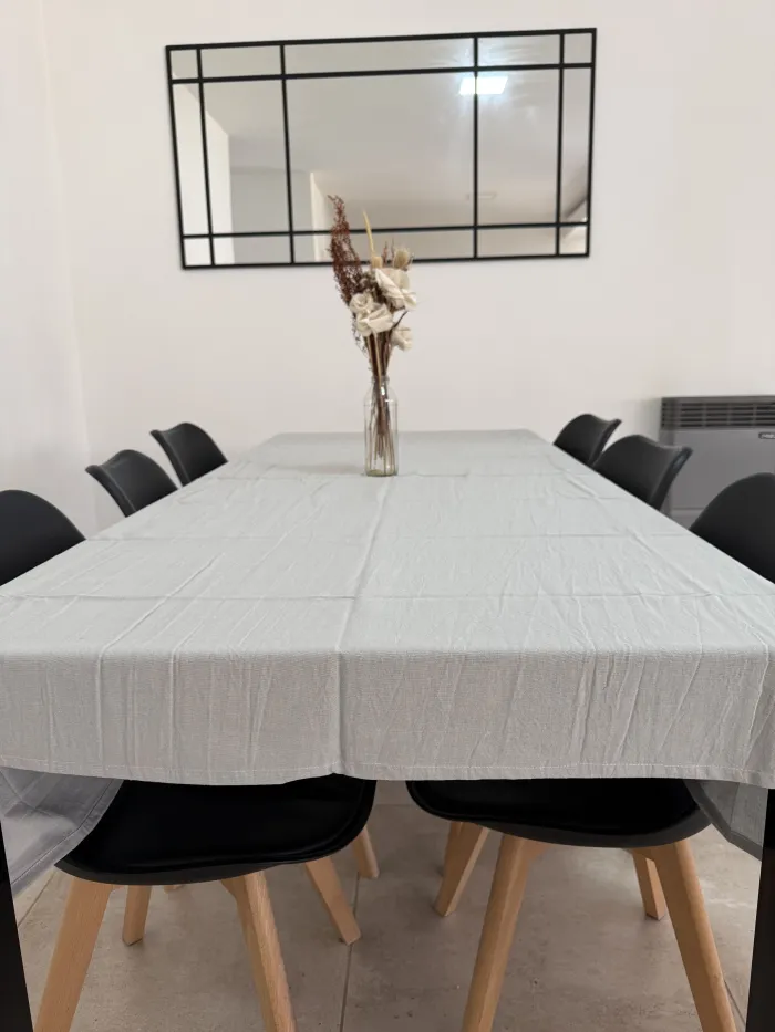 MANTEL TUSOR 150X200 GRIS LISO