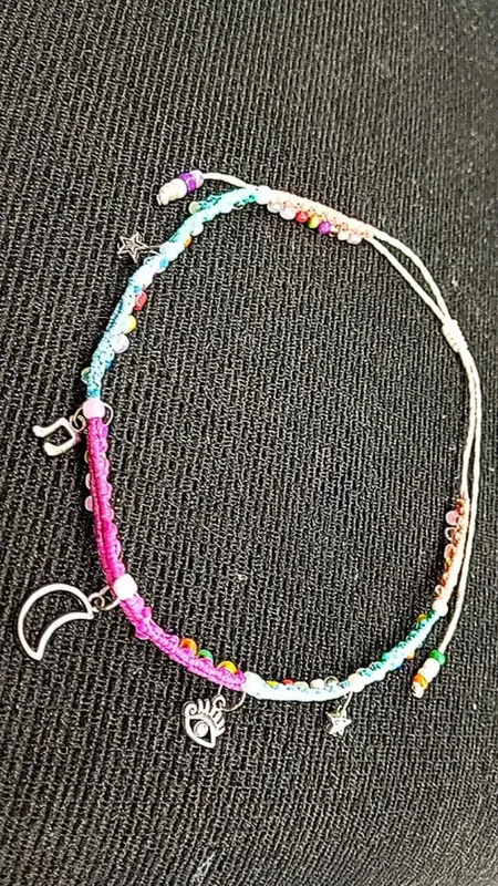 Choker macramé c/Dijes