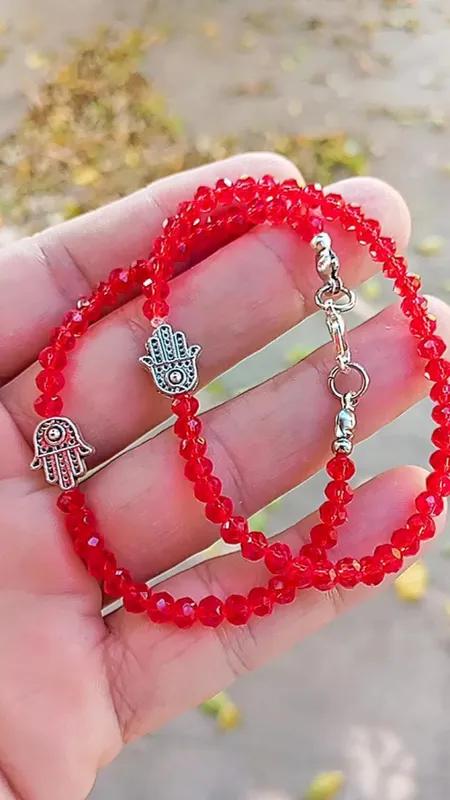 Pulsera cristal elaztizada con prendedor