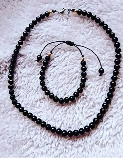 Conjunto de collar y pulsera (varios colores)
