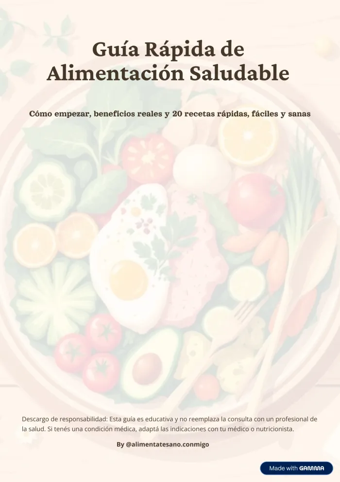 Guia de alimentación saludable
