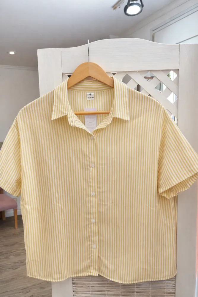 Camisa lino rayas