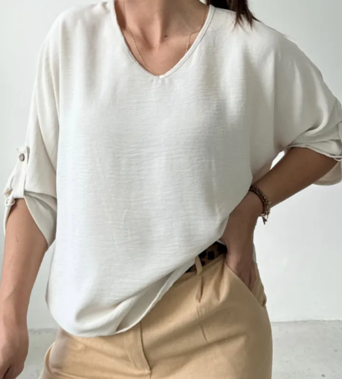 Blusa Gema, cey elastizado 