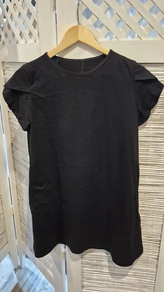 Vestido algodón, manga corta 