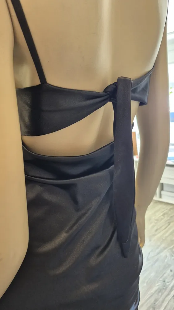 Vestido satén largo 2