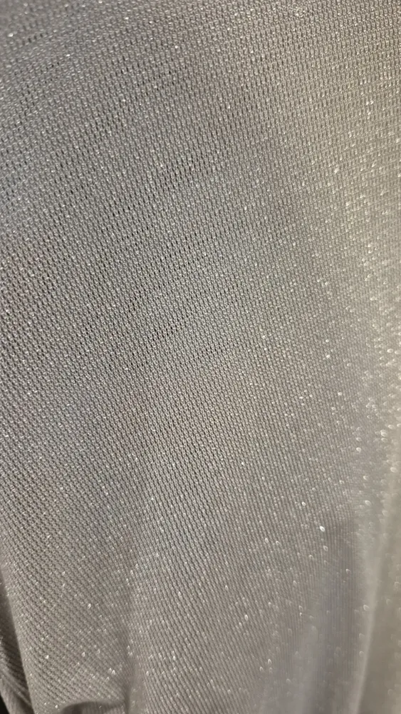 Vestido microtul con brillo  manga larga 2