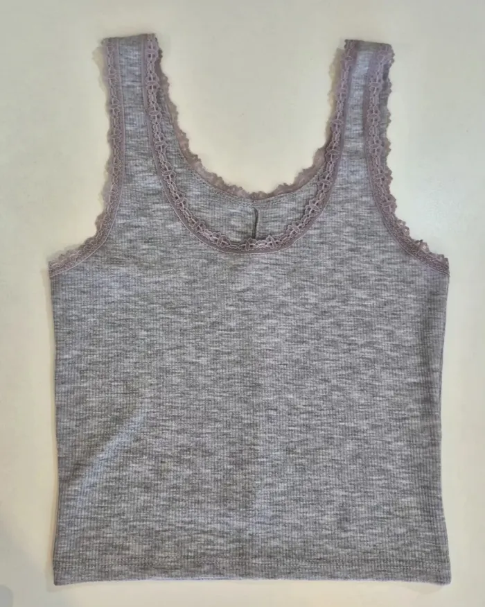 Musculosa morley con puntilla 