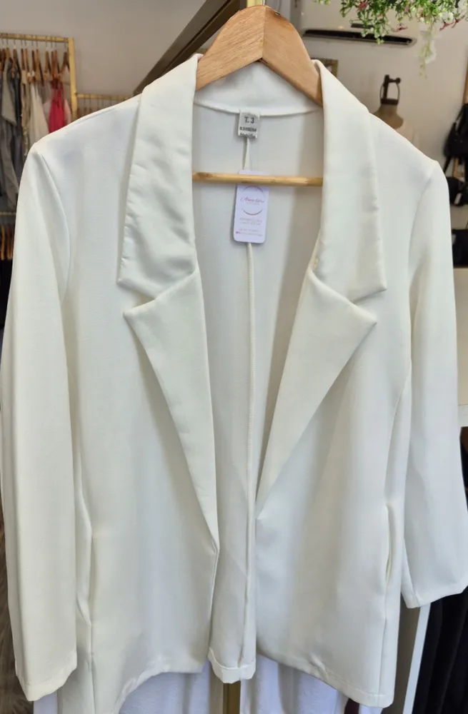 Blazer crepe sastrero 