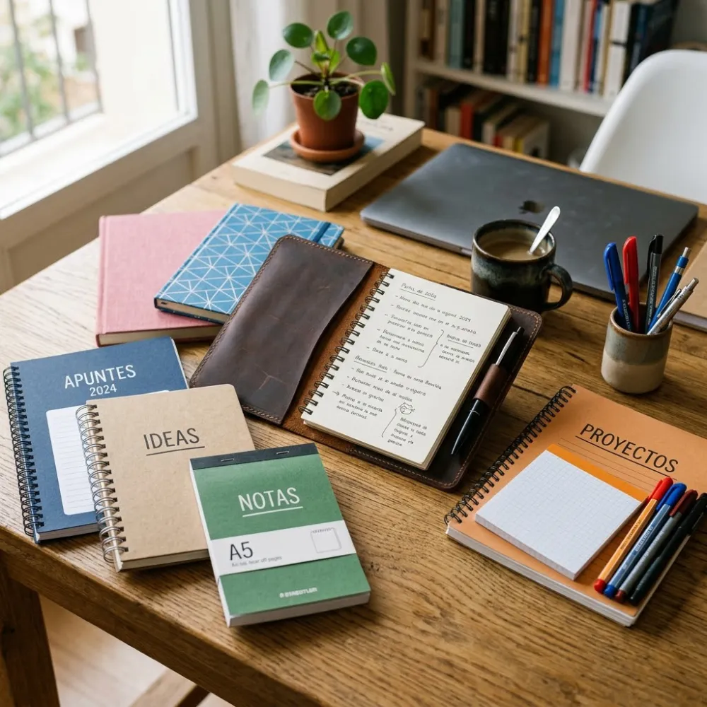 Cuadernos, blocks, portablocks