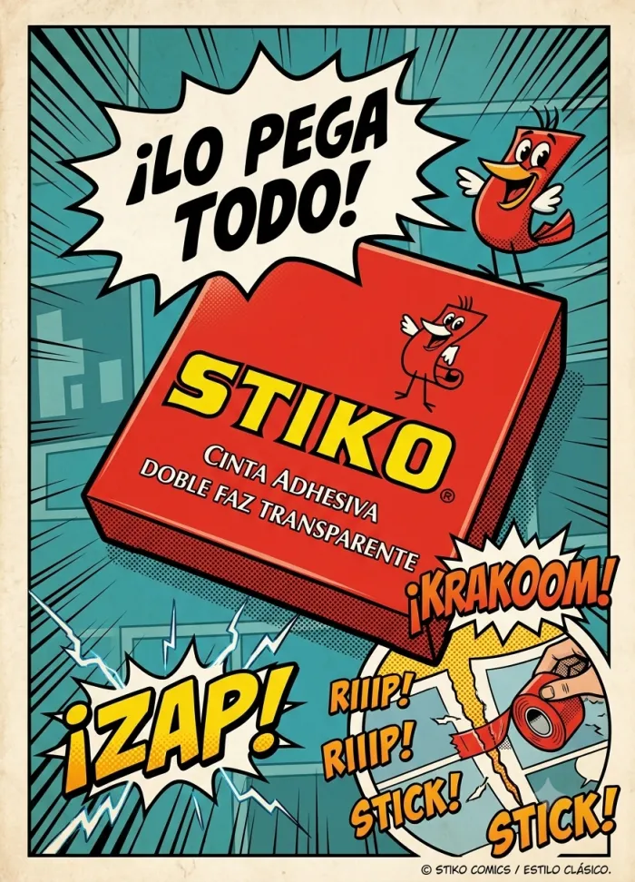 CINTA ADHESIVA BIFAZ STIKO 12X10
