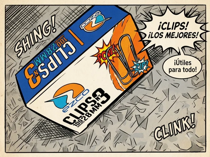 Broches, clips y aprieta papeles
