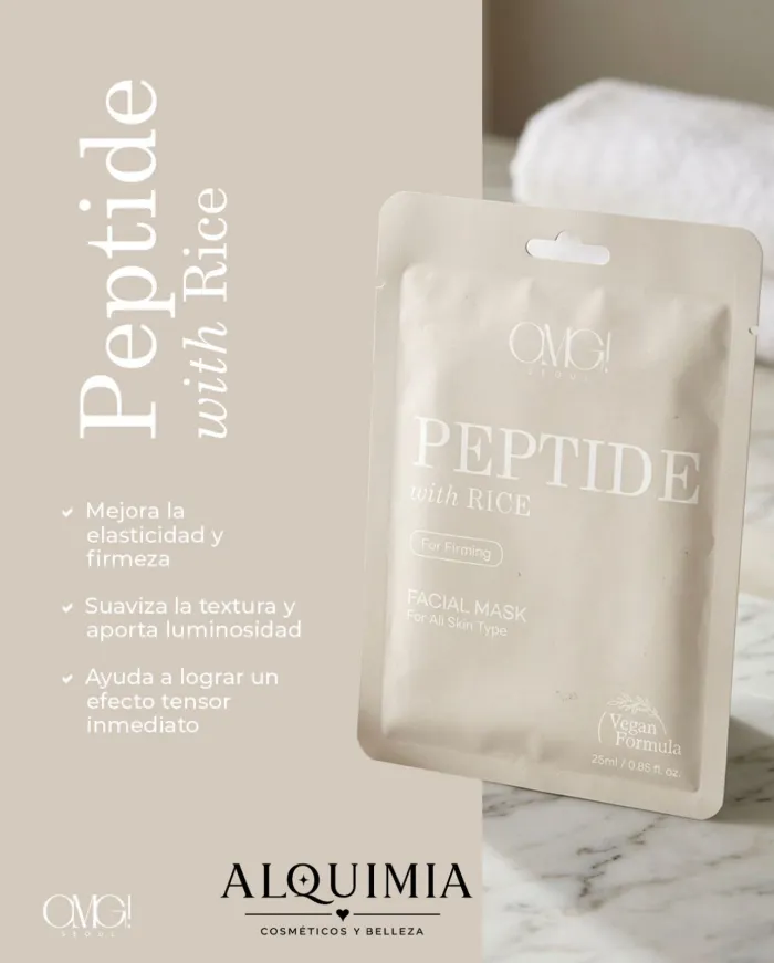 OMG Máscara Peptidos & Extracto de arroz