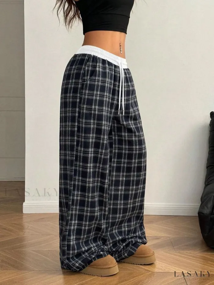 Pantalón Baggy Cuadrillé  2