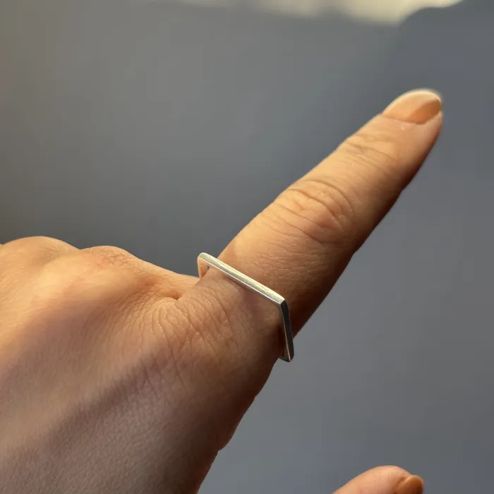 Anillo Cuadrado liso