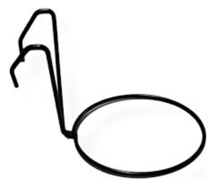 Soporte redondo con gancho para balcón (metal) 2