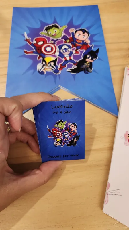 Banderines imprimibles SUPERHÉROES 