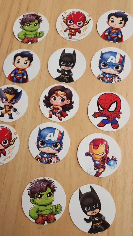 Topper imprimibles superhéroes 