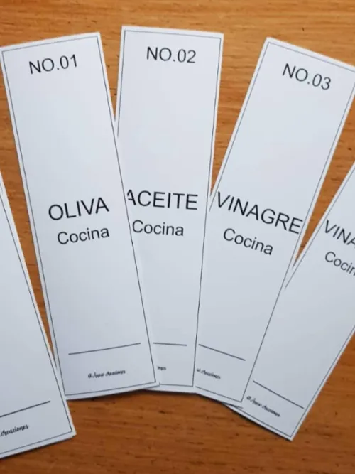 Etiquetas para condimentos 