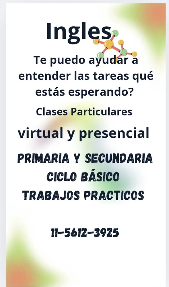 Ingles apoyo escolar primaria y secundaria 