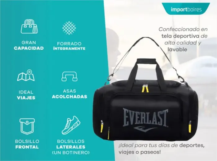 Bolso De Viaje Everlast