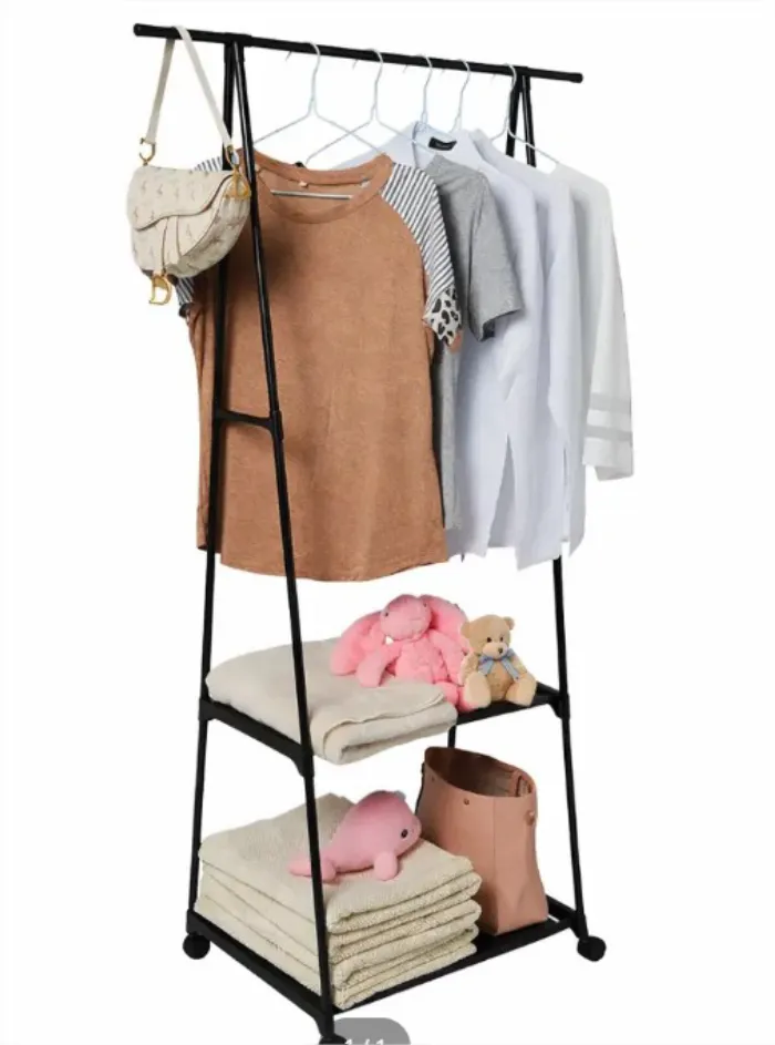 Tendedero plegable para ropa con ruedas