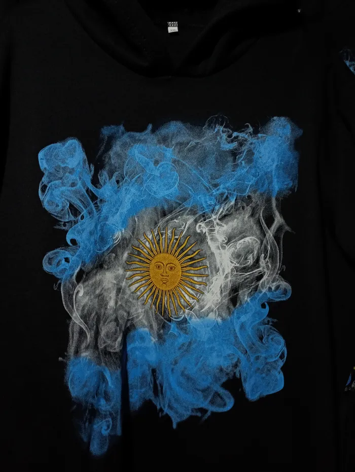 REMERA BANDERA EFECTO HUMO ARGENTINA SIN STOCK