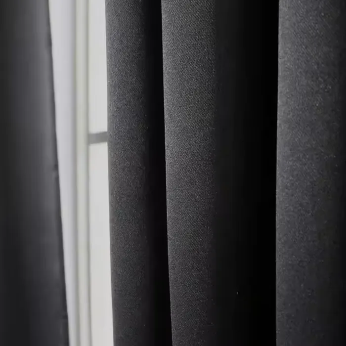 Juego de Cortinas Blackout Textil | Negro