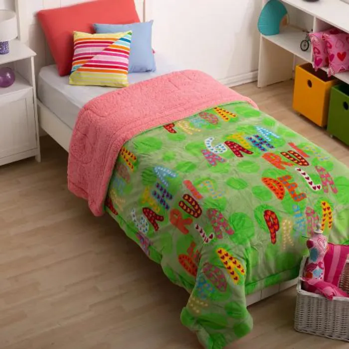 Edredón Borrego 1 1/2p Lunar Verde | Agatha Ruiz de la Prada