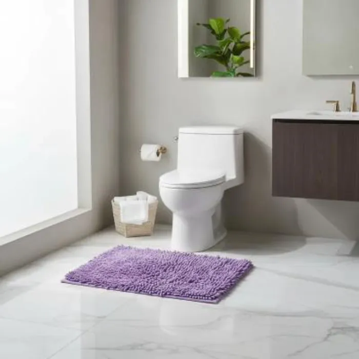 Alfombra de Baño Shaggy | Violeta