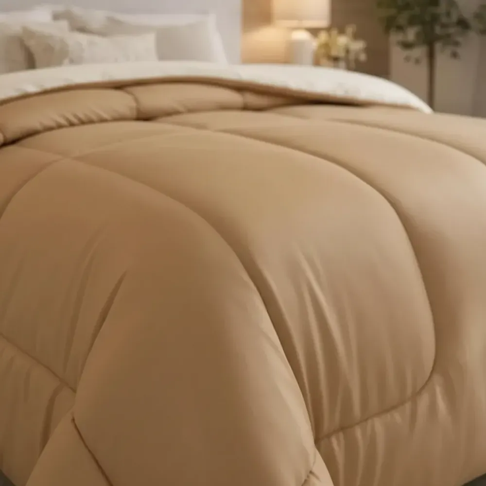Acolchado Reversible 1 1/2p | Caramelo-Beige 2