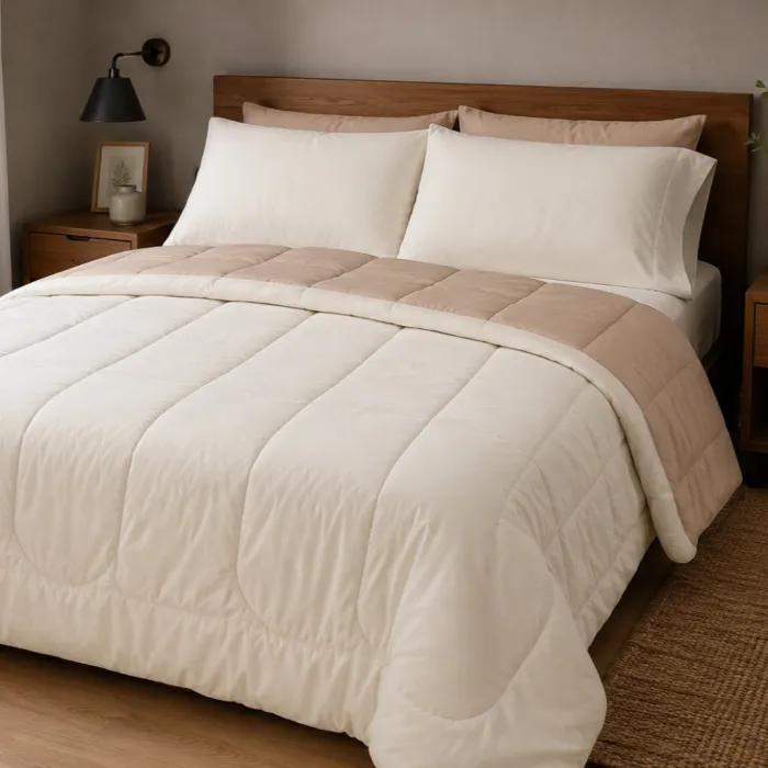 Acolchado Reversible 2 1/2p | Natural-Beige
