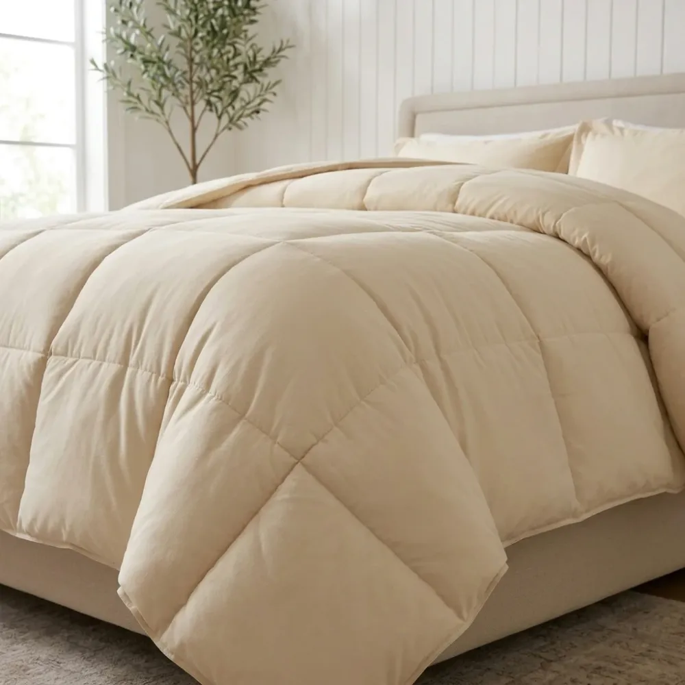 Acolchado Plumon Sintetico Queen | Beige 2
