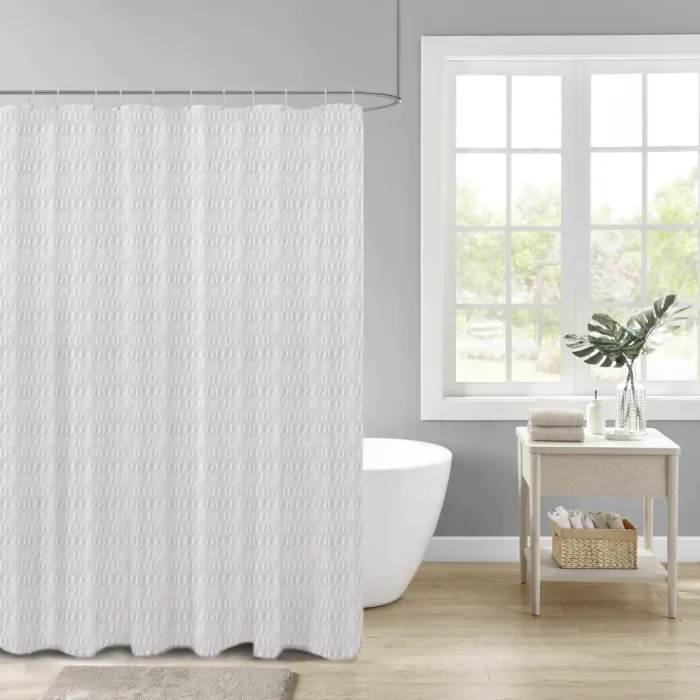 Cortina de Baño | Embossed Blanco
