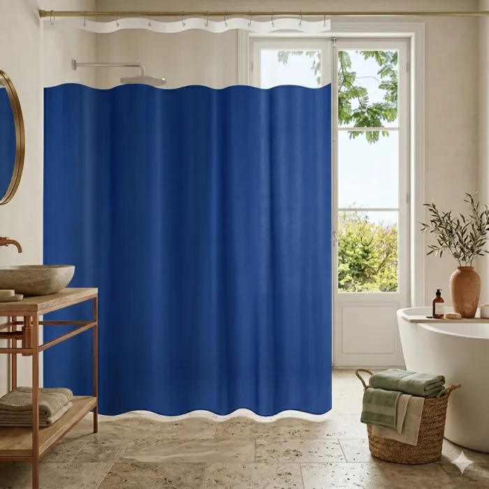 Cortina de Baño PVC | Azul
